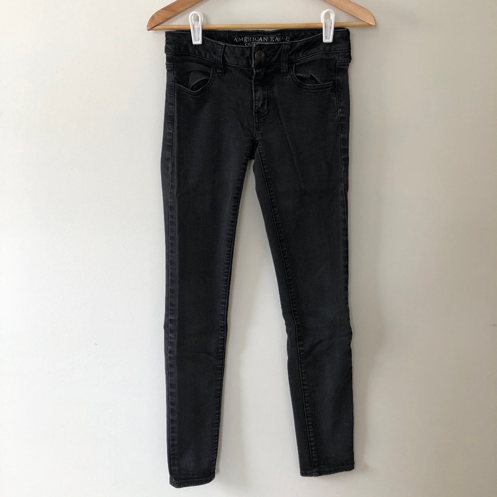 American Eagle Super Stretch Black Jegging